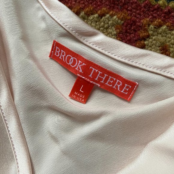 Brook There Rose Quartz Pearl Silk Slip Dress 100% pure silk - NWOT - Picture 4 of 5